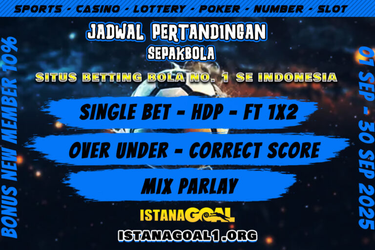 JADWAL PERTANDINGAN BOLA SEPTEMBER