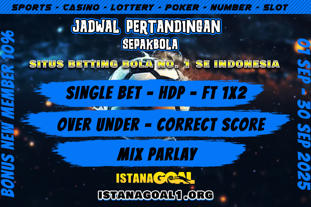 JADWAL PERTANDINGAN BOLA SEPTEMBER