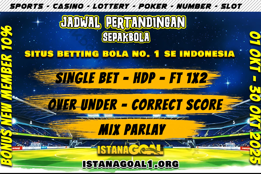 JADWAL PERTANDINGAN BOLA OKTOBER