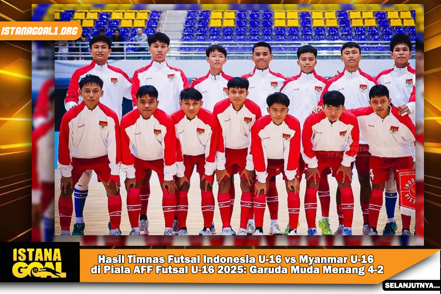 Hasil Timnas Futsal Indonesia U-16 vs Myanmar U-16 di Piala AFF Futsal U-16 2025