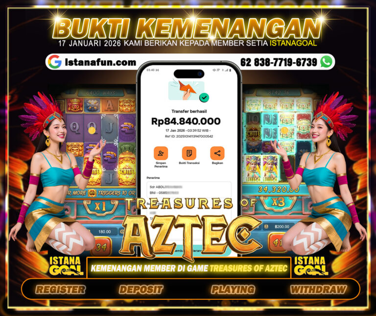 BUKTI KEMENANGAN MEMBER TANGGAL 17 JANUARI 2026